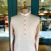 Old rose geometric chess hand embroidered kurta - Image 2